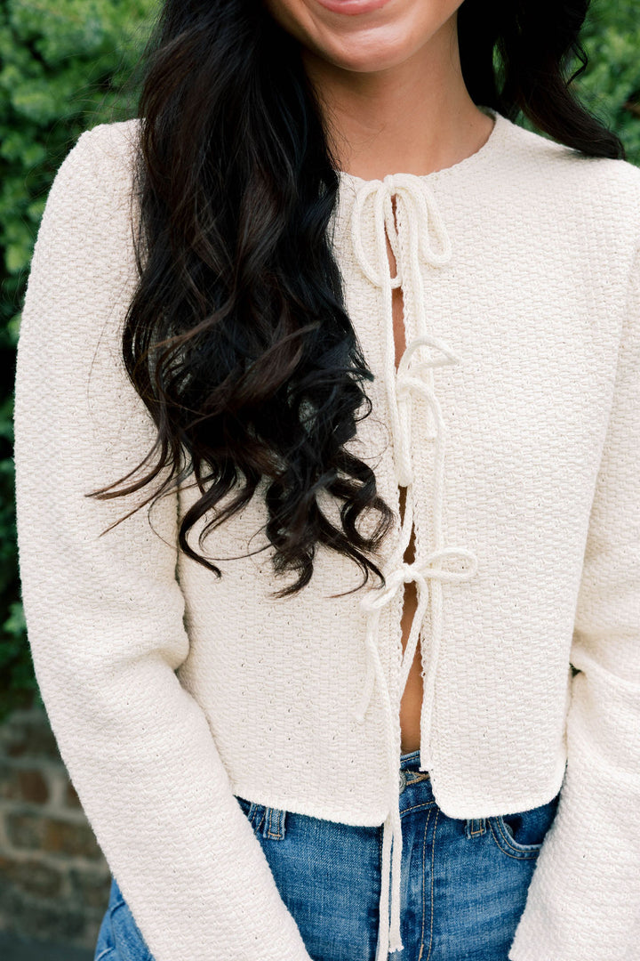 Tied Up Cardigan Sweater