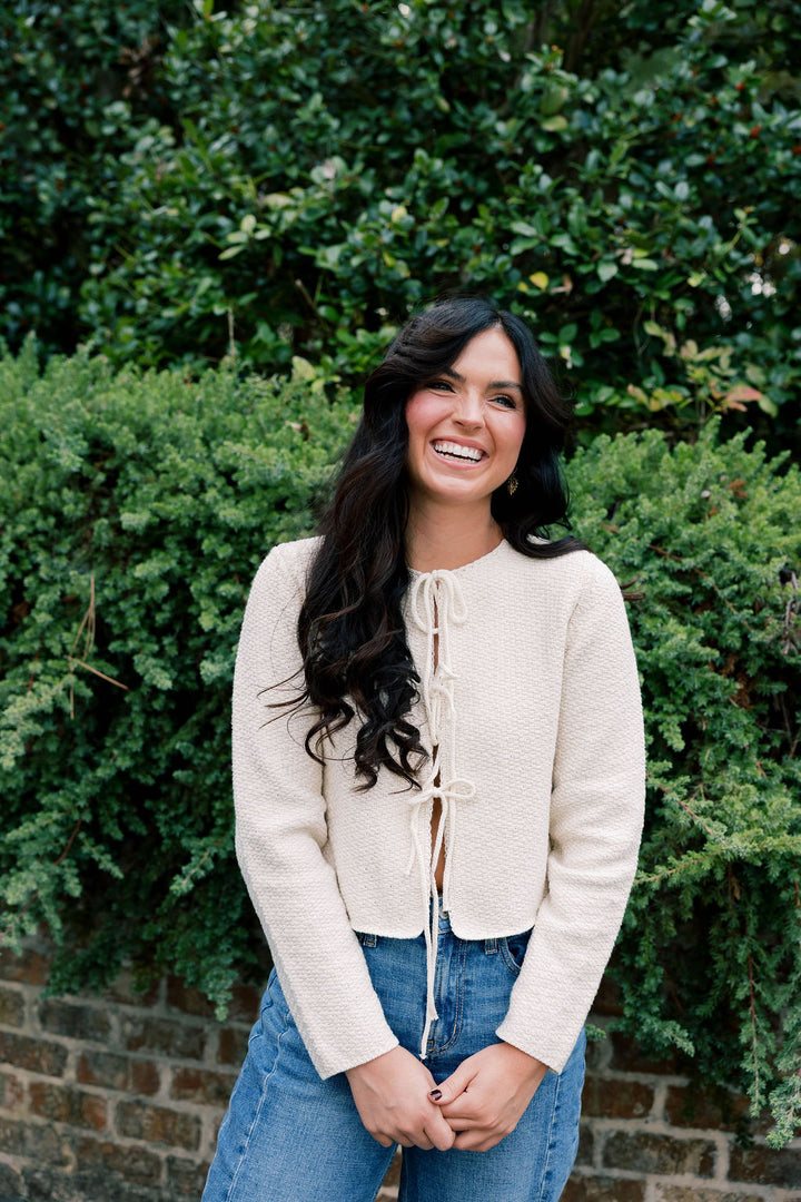 Tied Up Cardigan Sweater