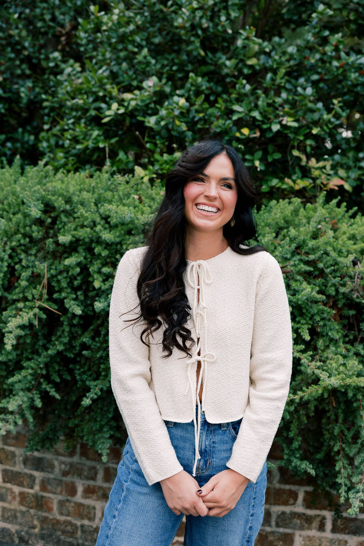Tied Up Cardigan Sweater