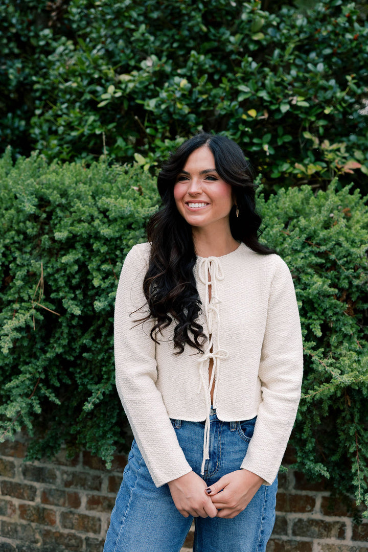 Tied Up Cardigan Sweater