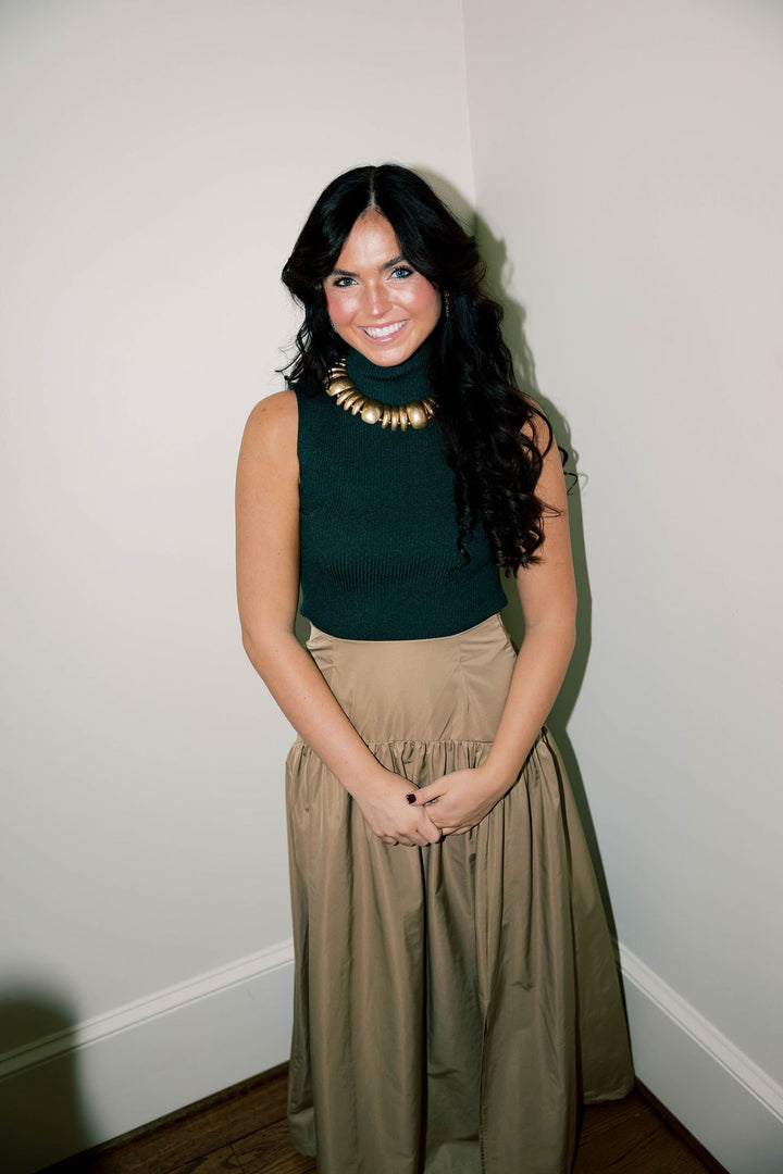 Mia Sleeveless Mock Neck Top