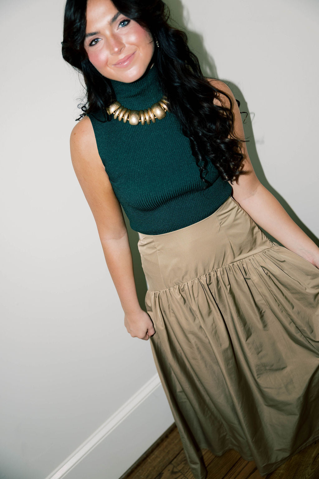 Mia Sleeveless Mock Neck Top