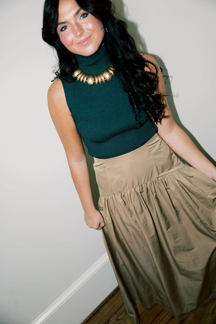 Mia Sleeveless Mock Neck Top