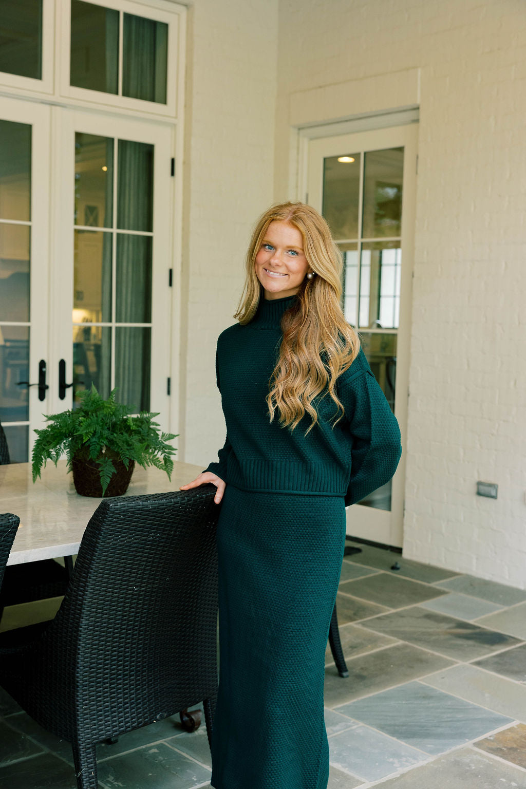 Knit Sweater Skirt Set