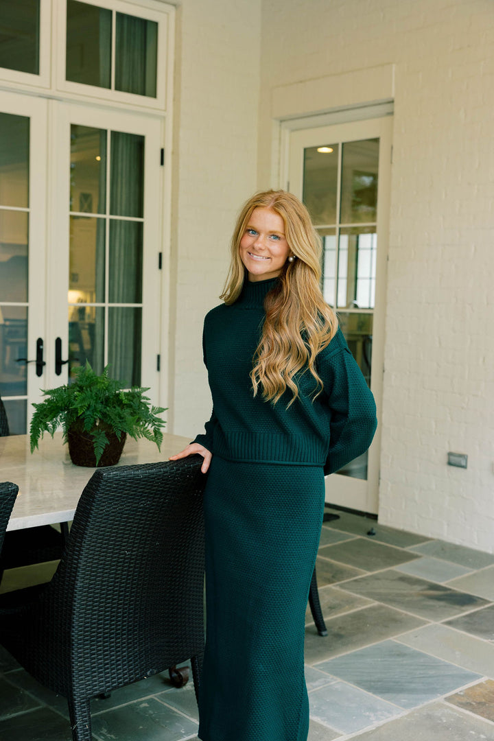 Knit Sweater Skirt Set