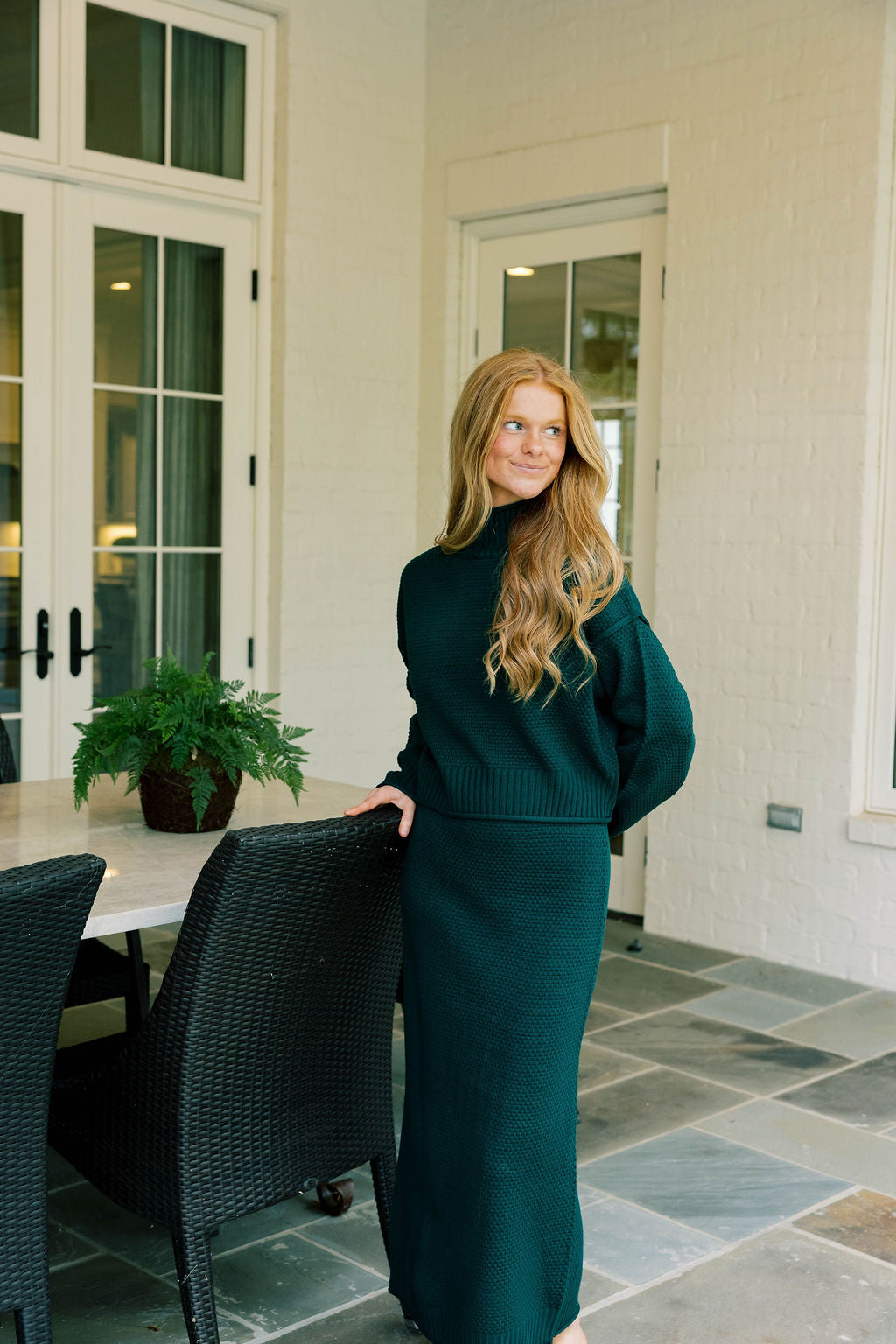 Knit Sweater Skirt Set