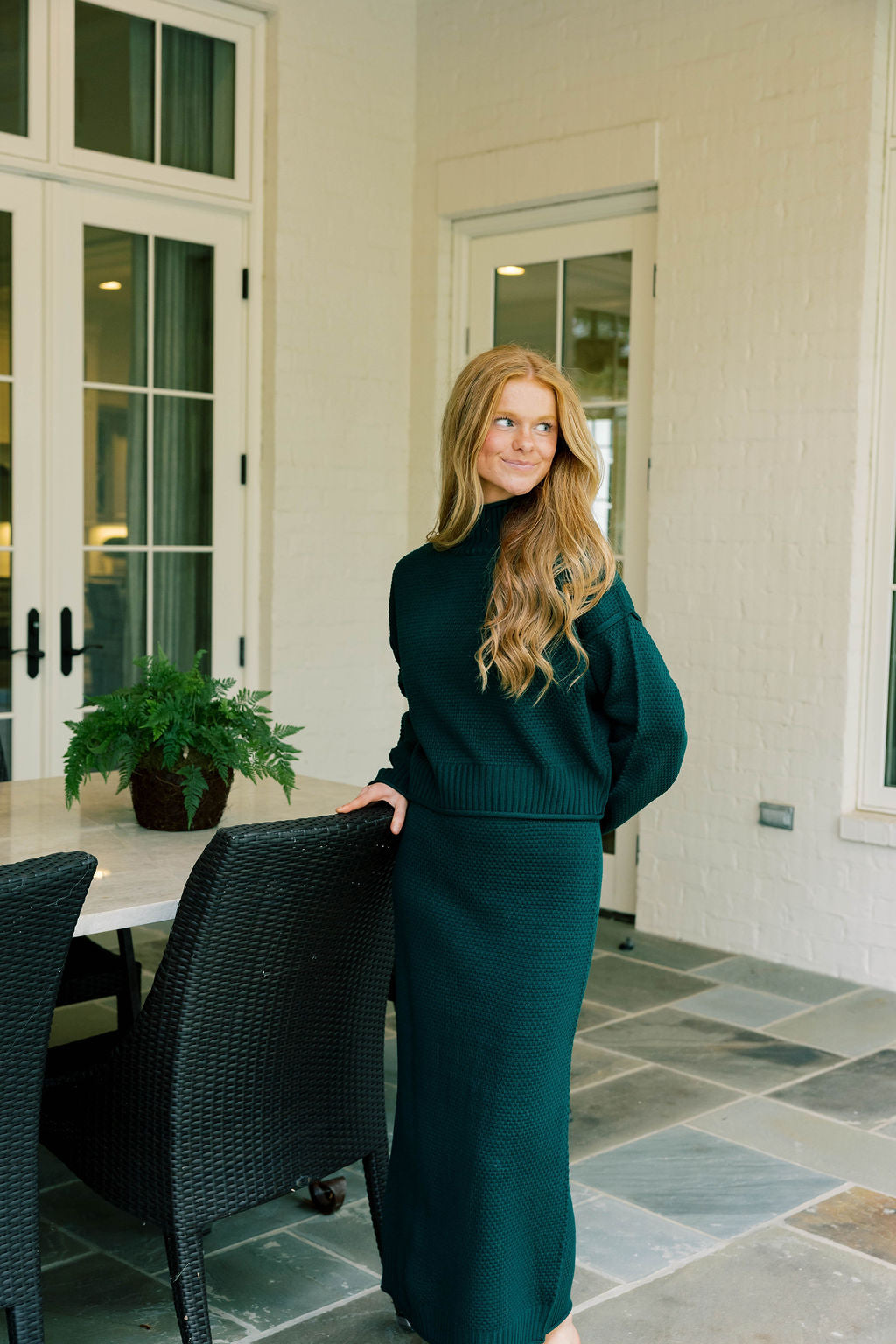 Knit Sweater Skirt Set