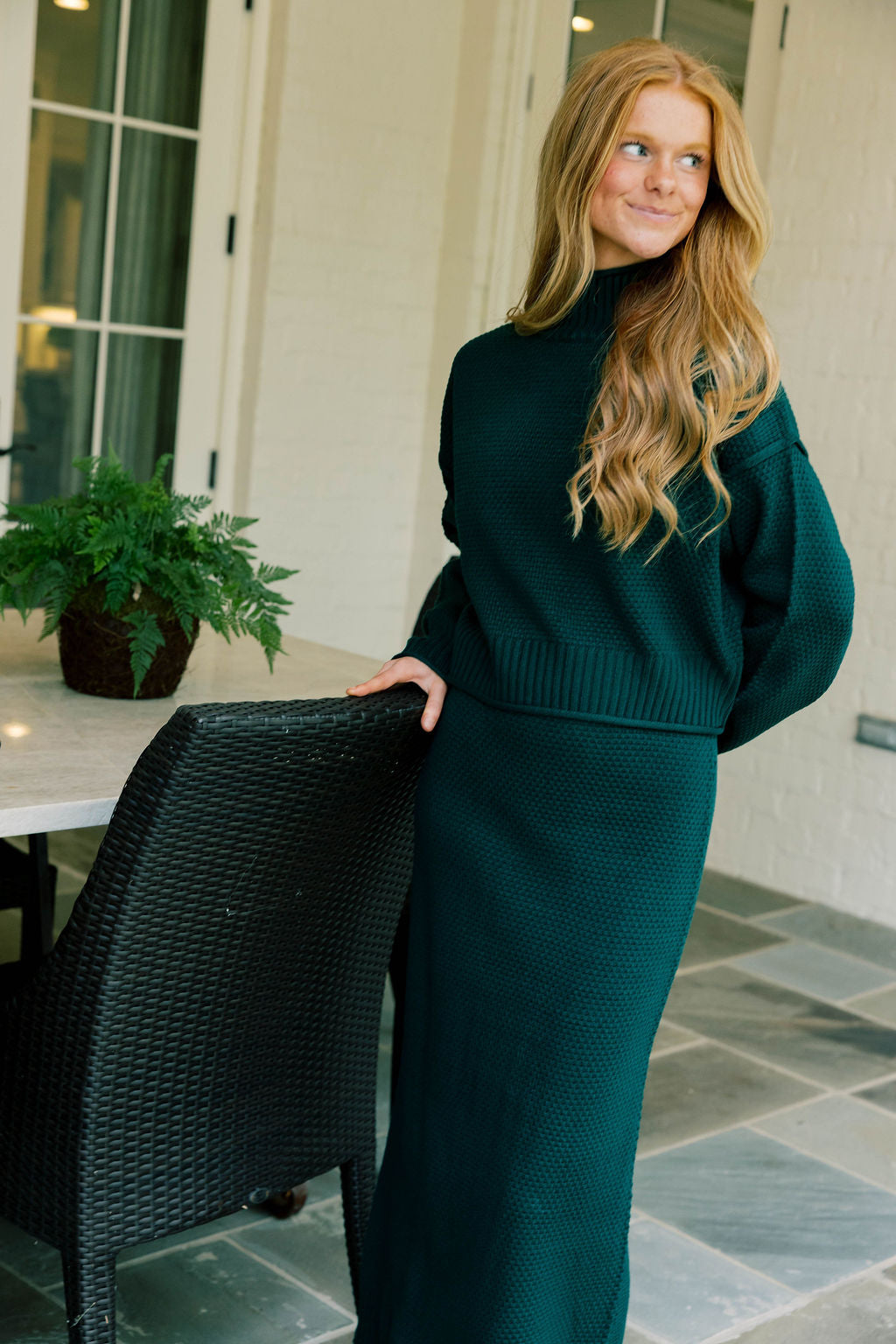 Knit Sweater Skirt Set