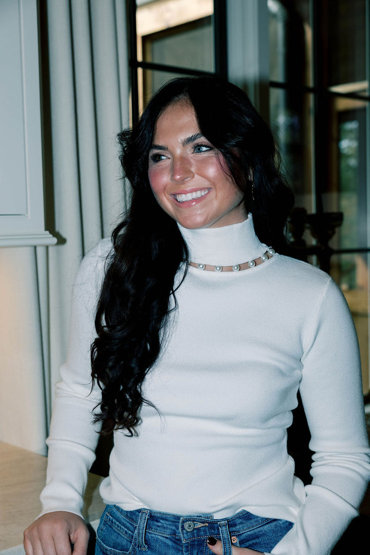 Pearly Turtleneck