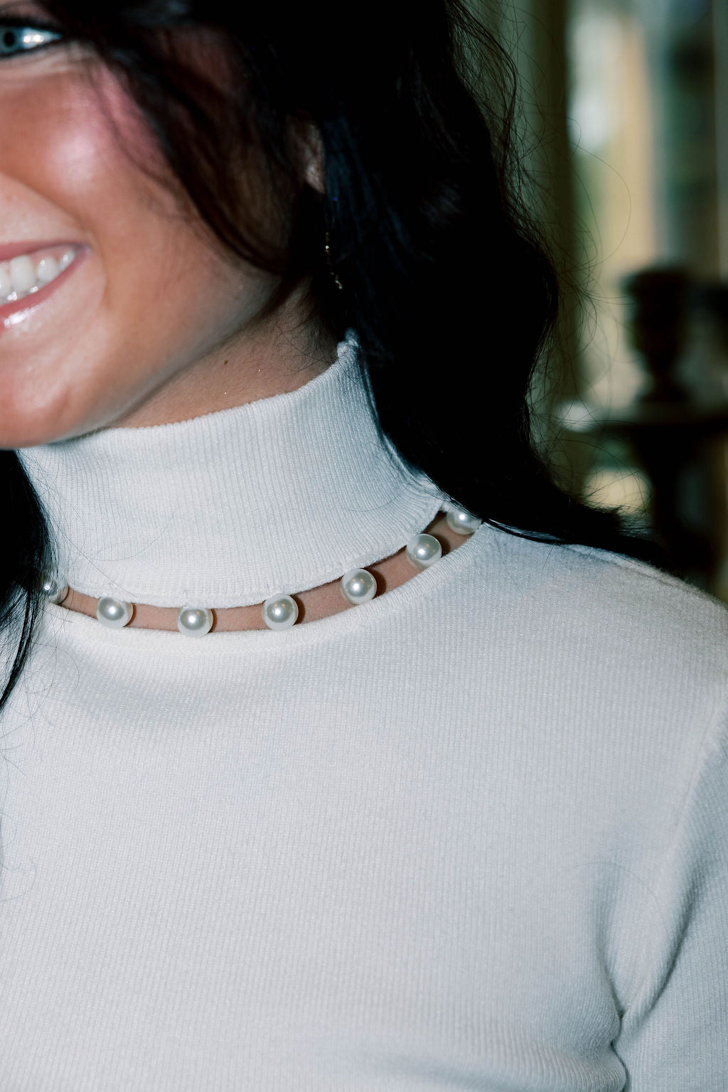 Pearly Turtleneck