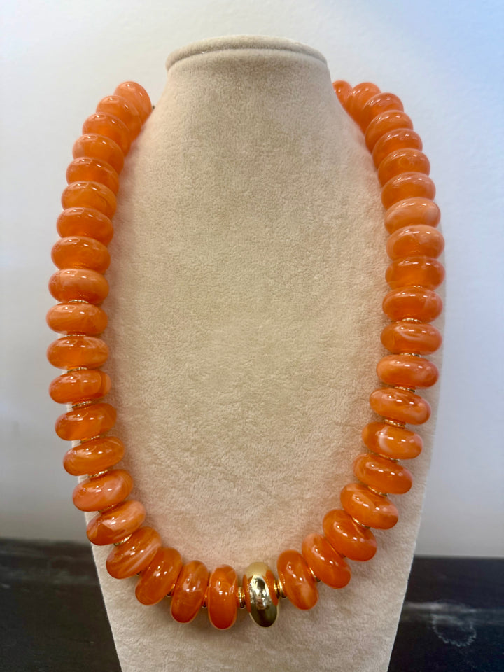 Bubble Necklace With Gold Accent Bead