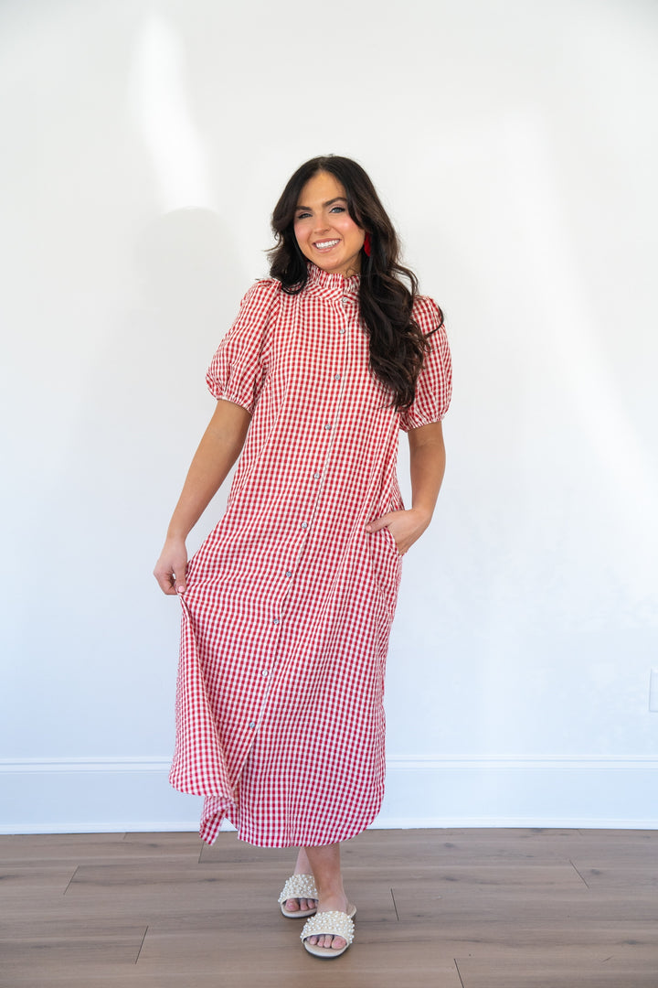 Ruby Gingham Dress