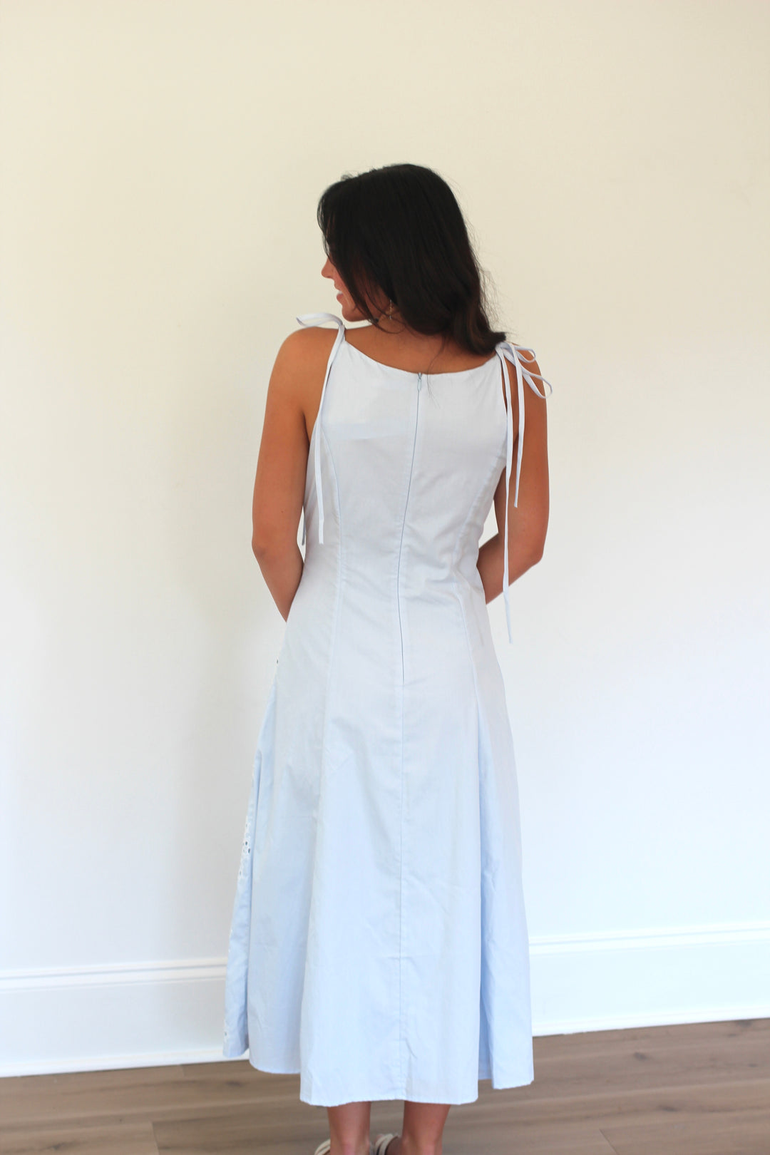 Periwinkle Garden Midi Dress