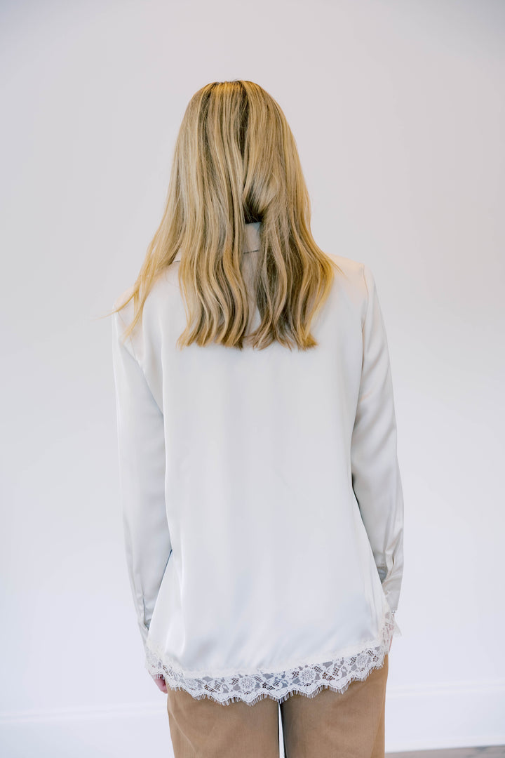 Uma Lace Trim Blouse