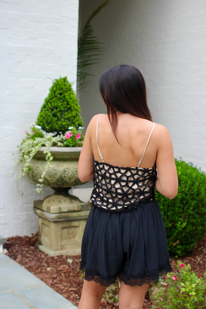 Floral Crochet Top