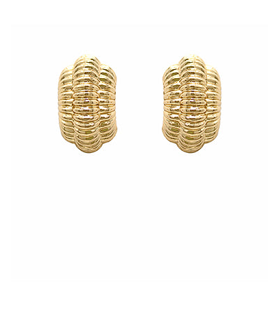 Gold Cuff Hoop Earrings