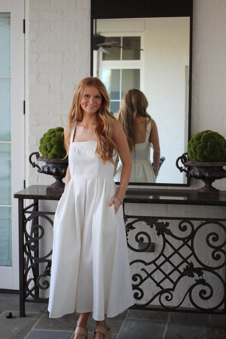White Dunes Denim Dress
