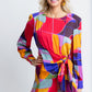 Mosaic Wrap Dress