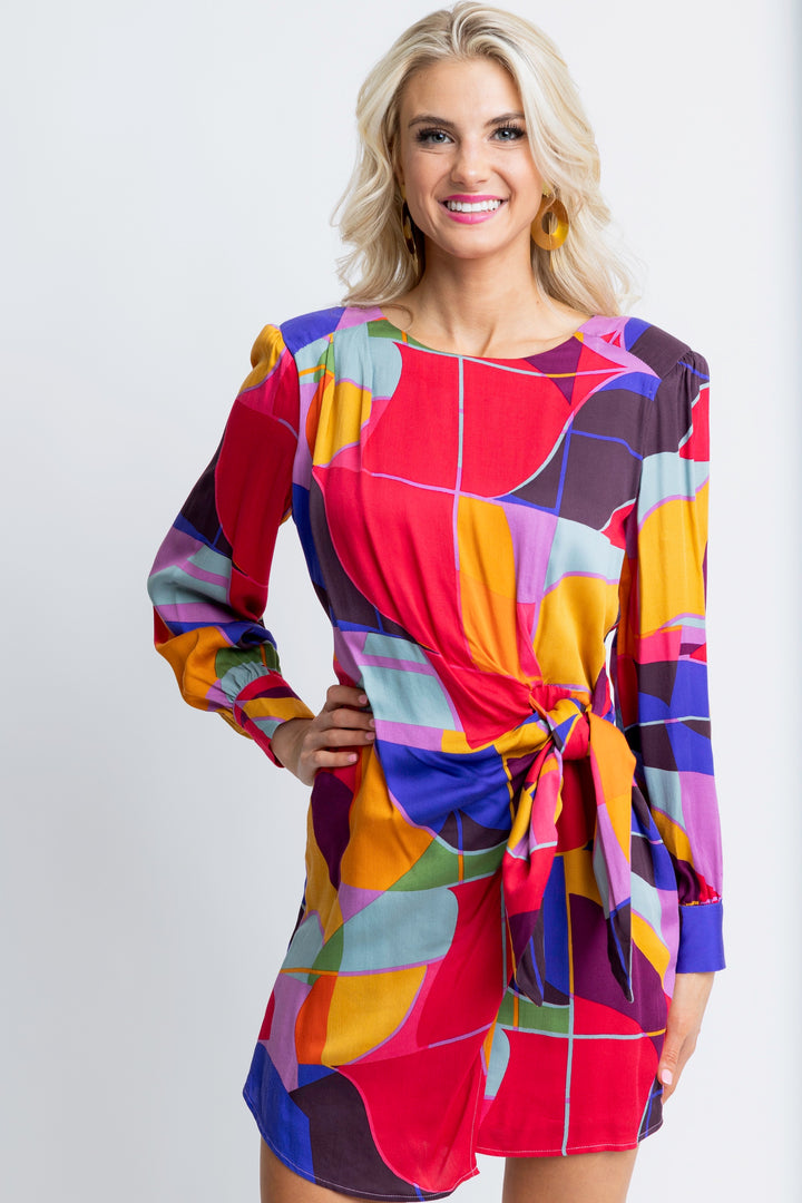 Mosaic Wrap Dress