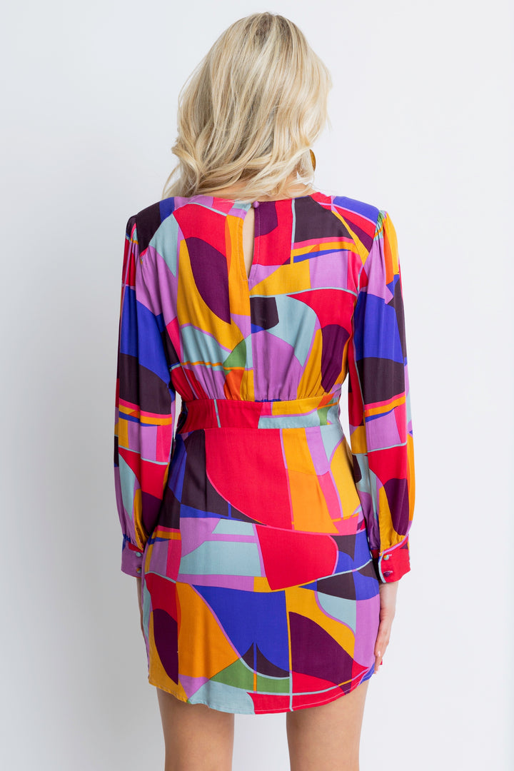 Mosaic Wrap Dress