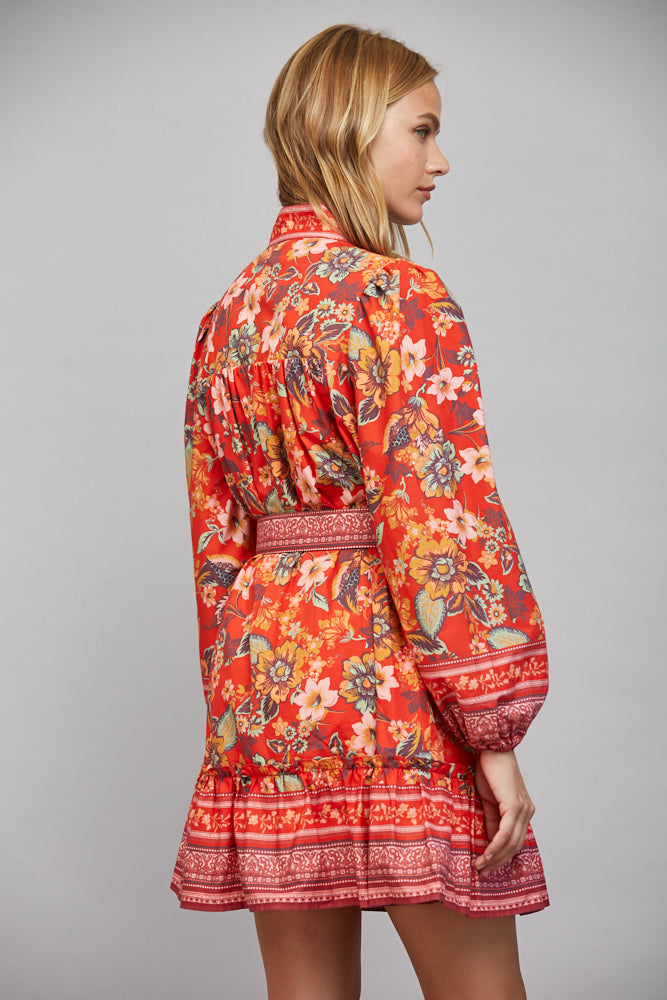 Jovie Dress in Red Multi