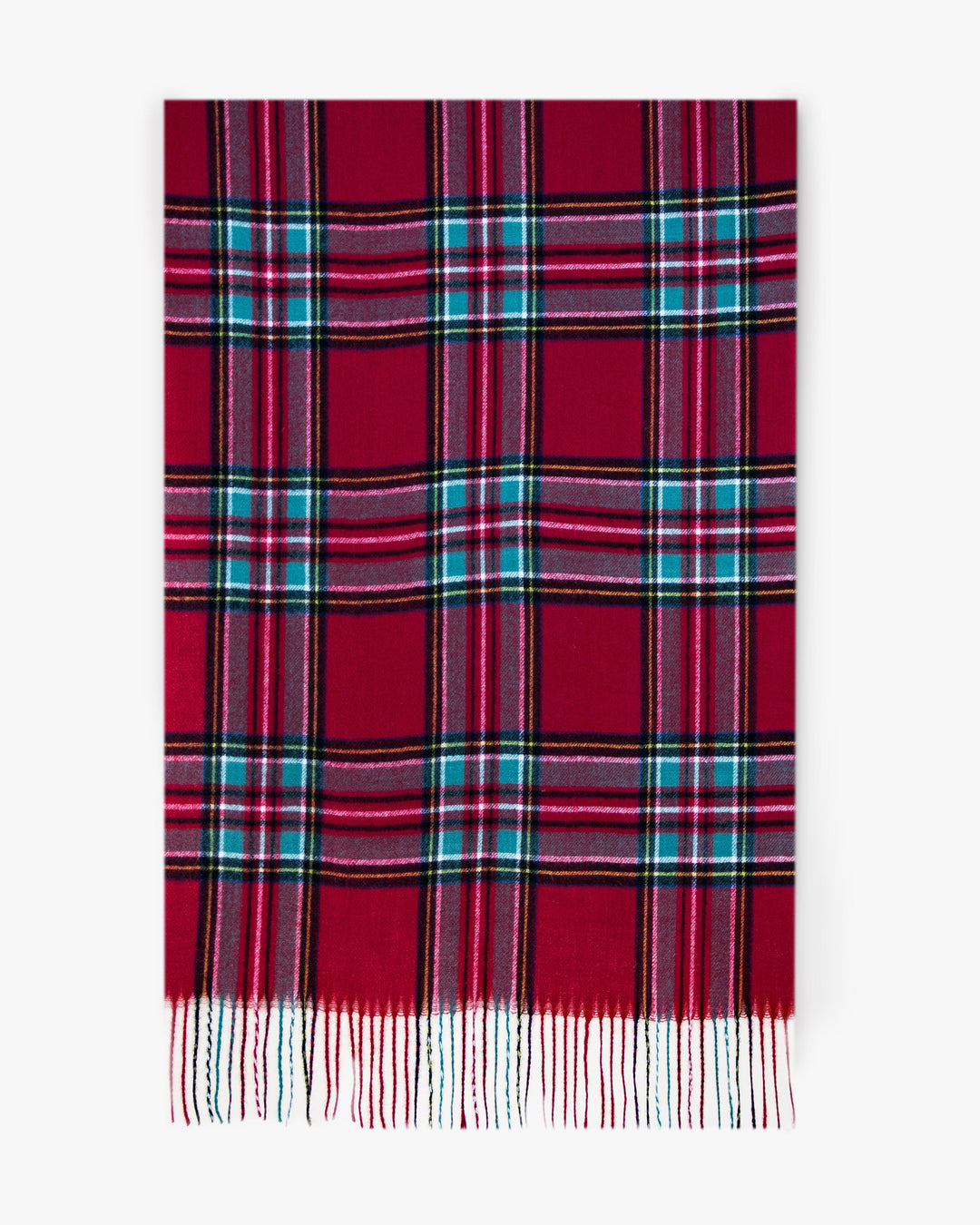 Classic Plaid Scarf - Red