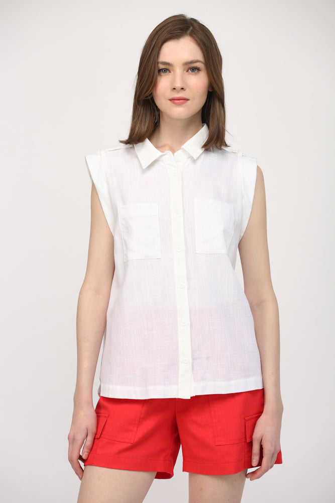 Zuri Linen Top