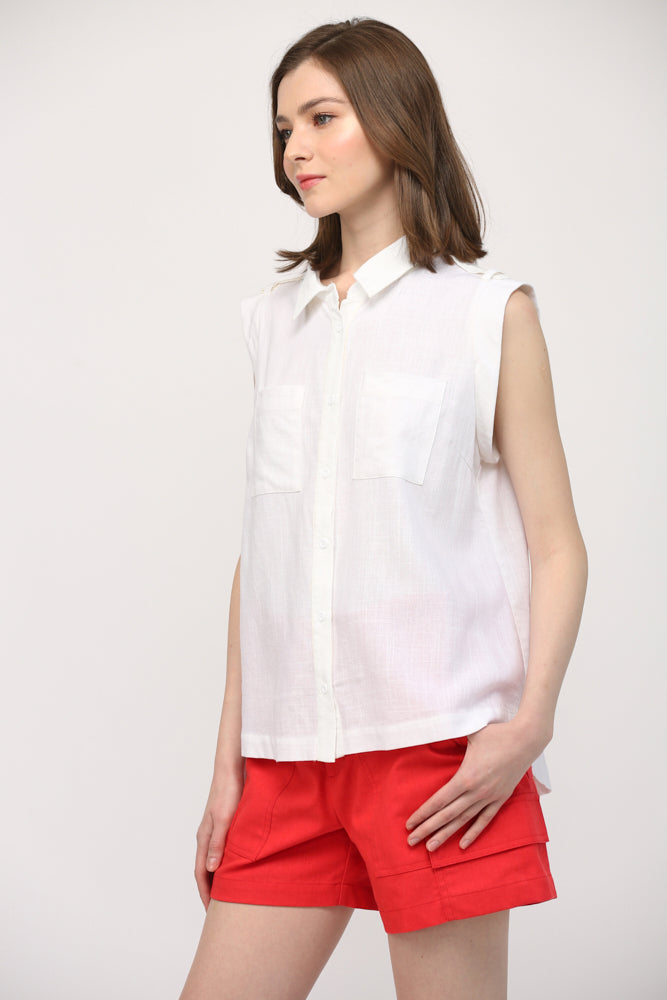 Zuri Linen Top