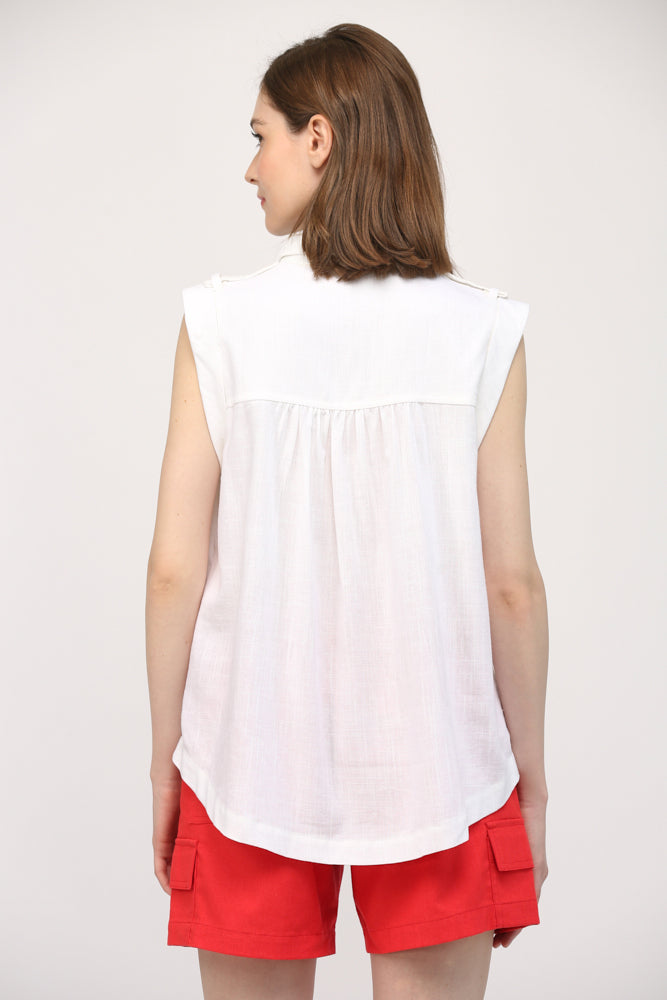 Zuri Linen Top