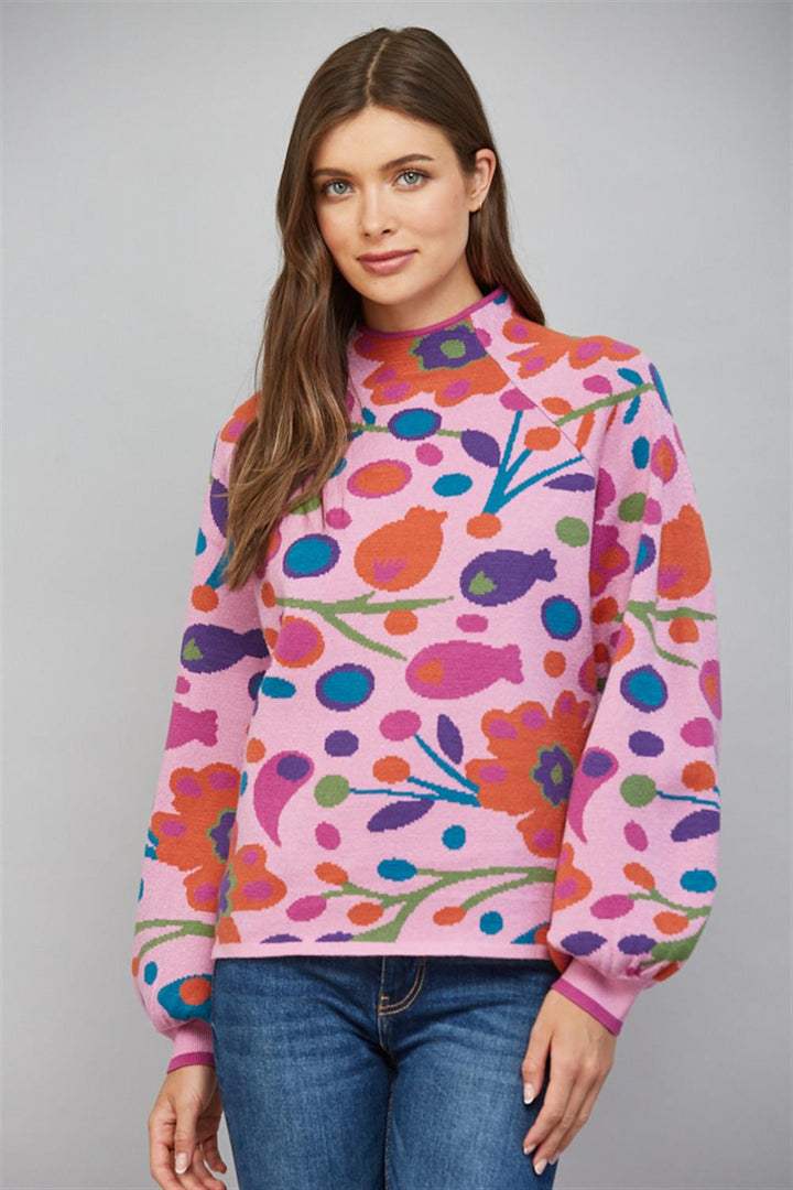Cynthia Sweater - Wild Orchid Multi