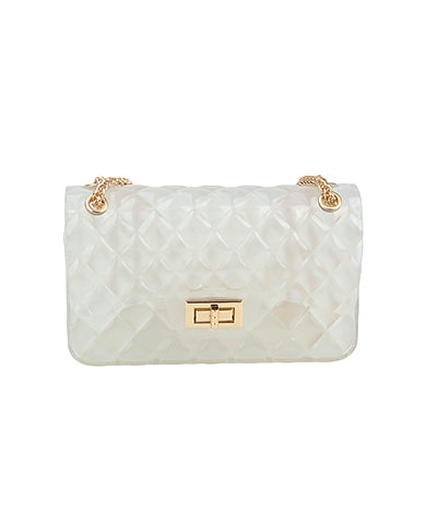 Charleston Jelly Tote - Clear/Gold
