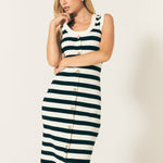 Striped Midi Dress