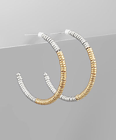 METAL DISC BEAD HOOPS