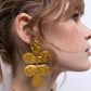 Gold Fig Leaf Earring