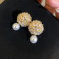 Crystal and Pearl Earring