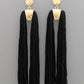 Gold Detail Tassel Earring