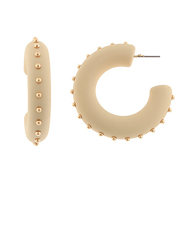 Studded Hoops