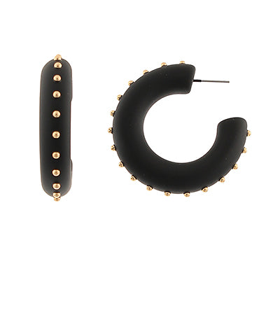 Studded Hoops