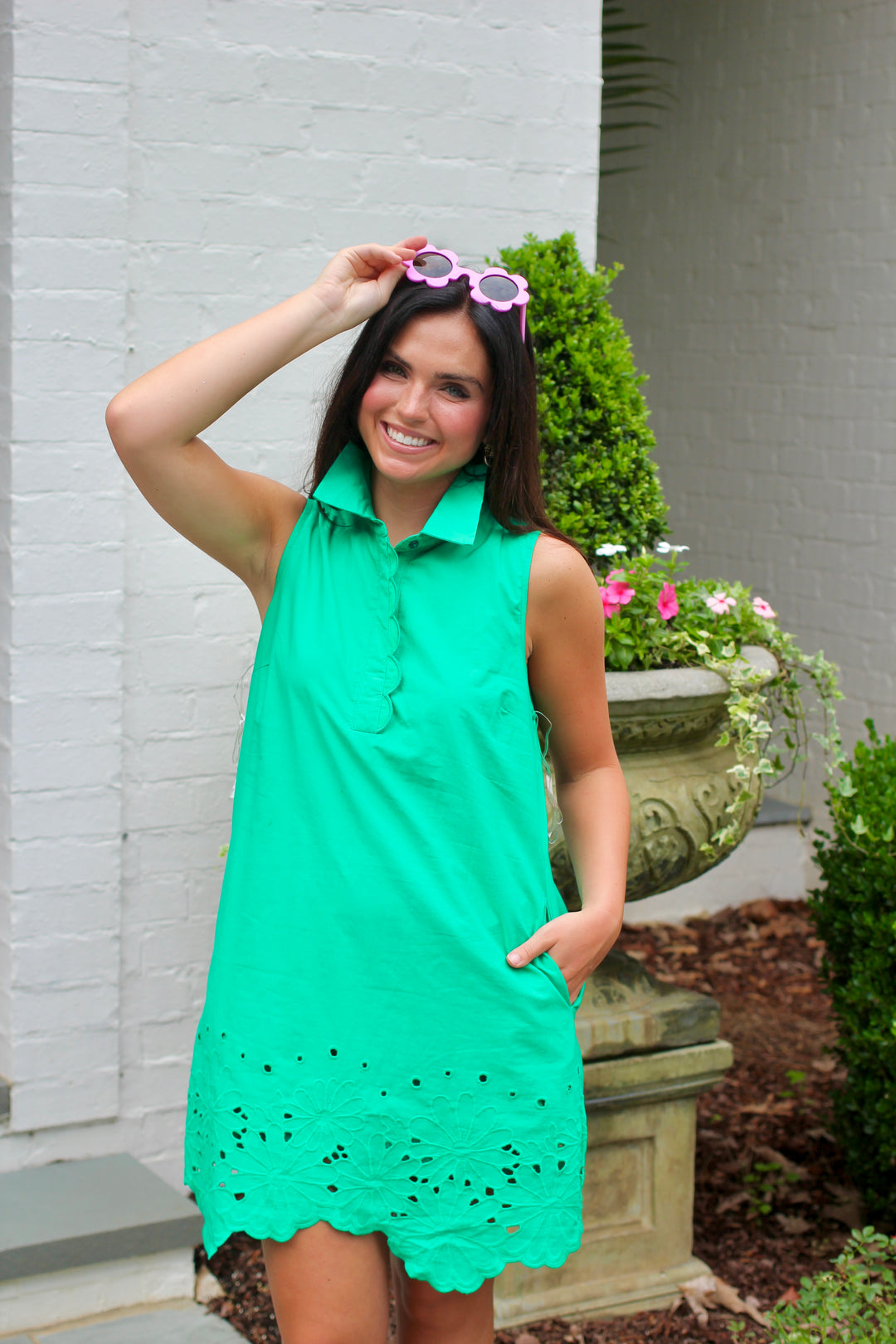 Magnolia Eyelet Mini Dress