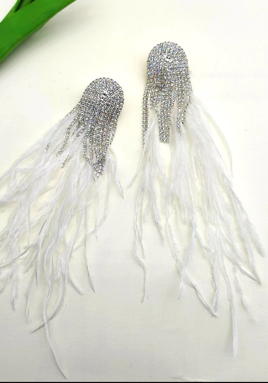 Feather Statement earrings