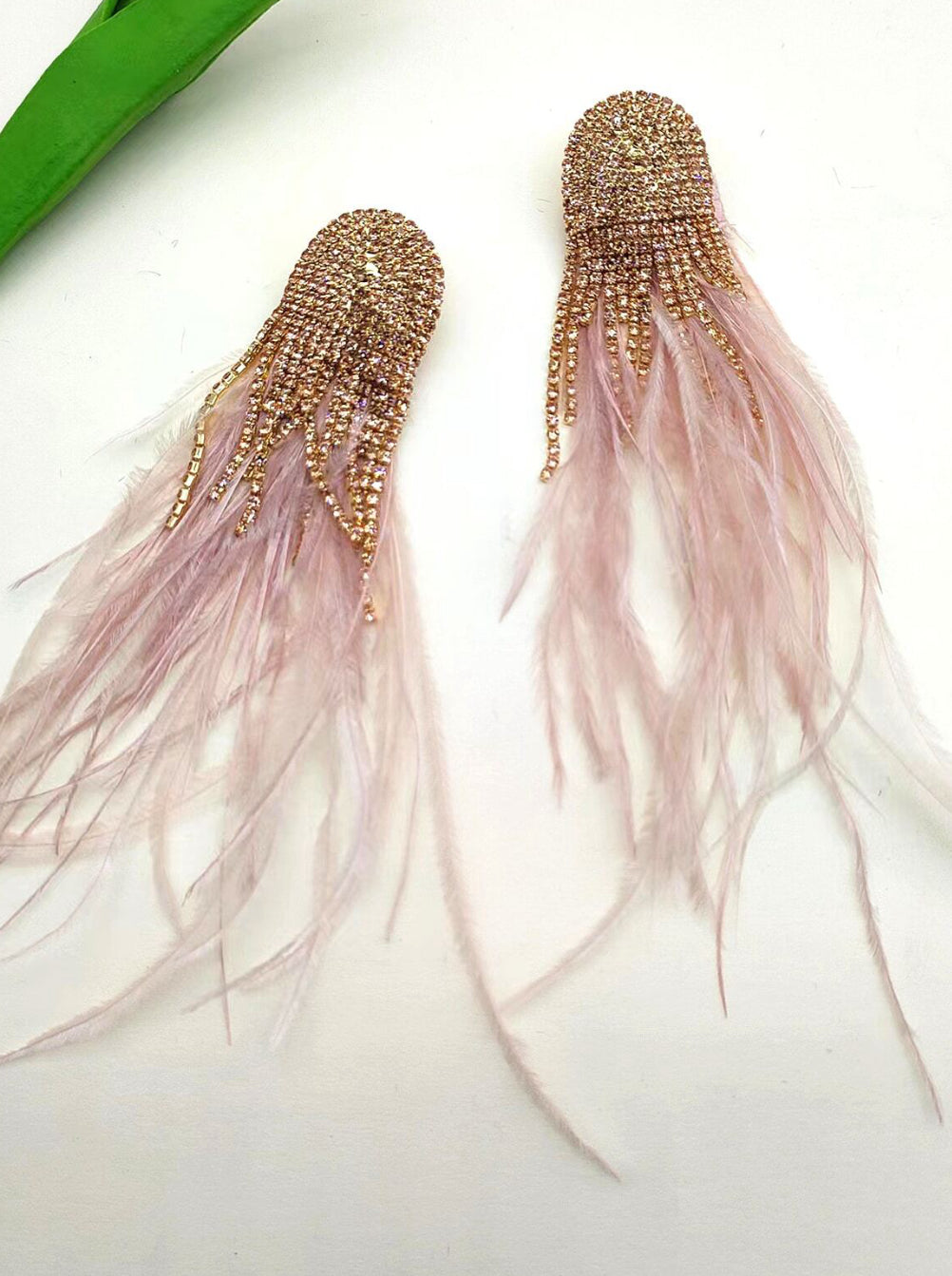 Feather Statement earrings