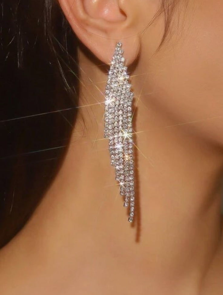 Diamond Fringe Earrings