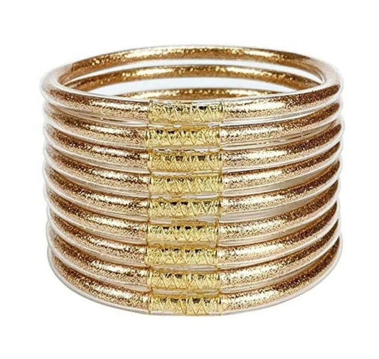 Bronze Sparkle Bendable Bracelets