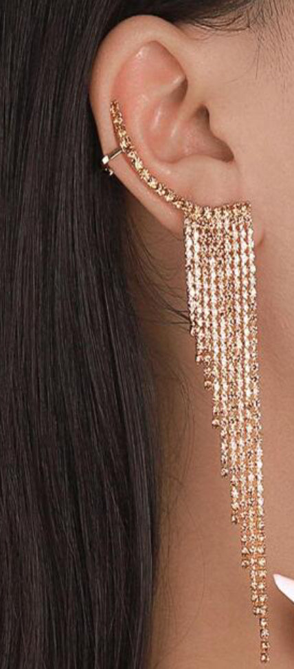 Rhinestone Crawler earrings