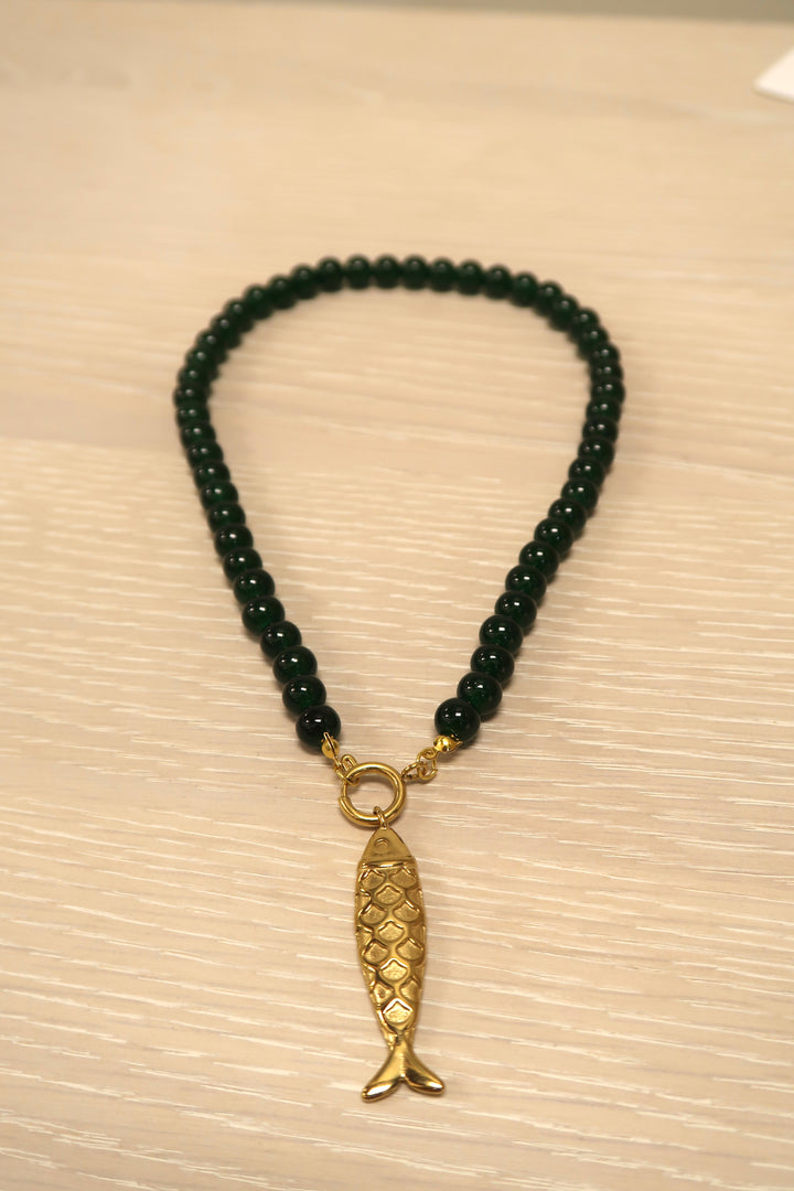 Beaded Fish Necklace