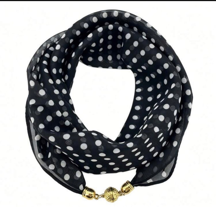 Metal Magnet Scarf Necklace