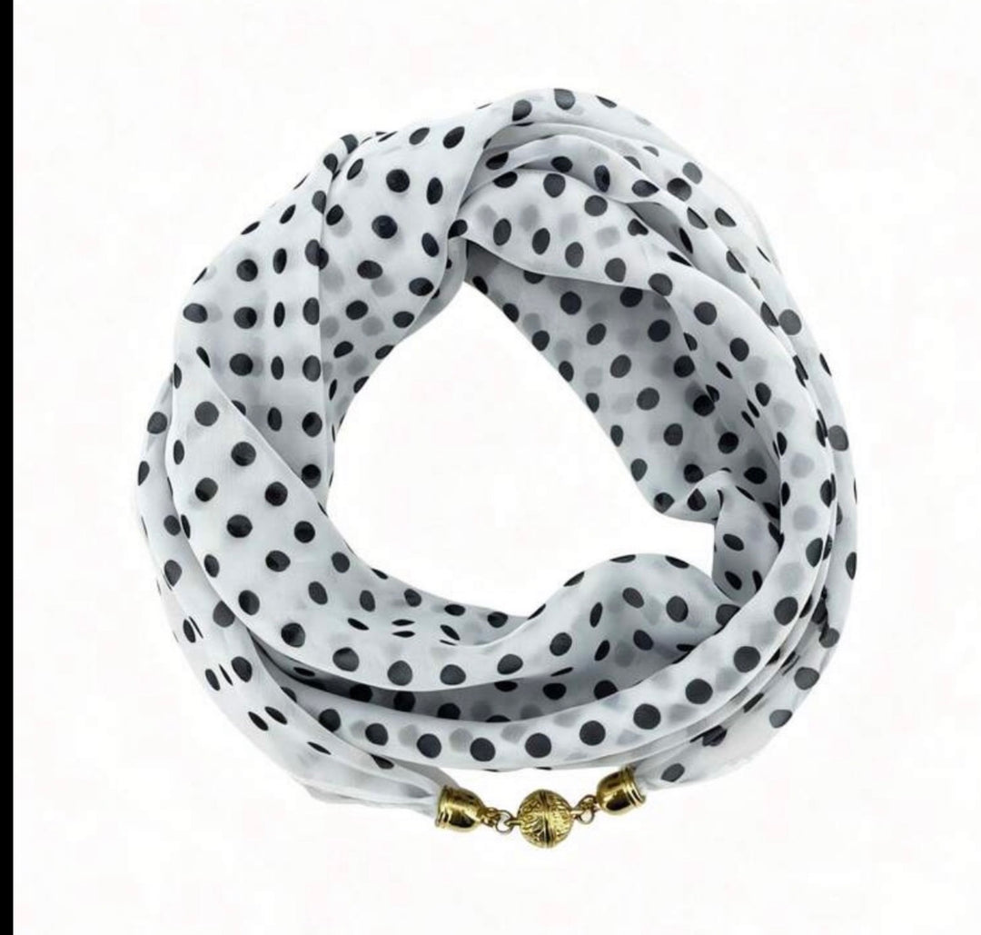 Metal Magnet Scarf Necklace