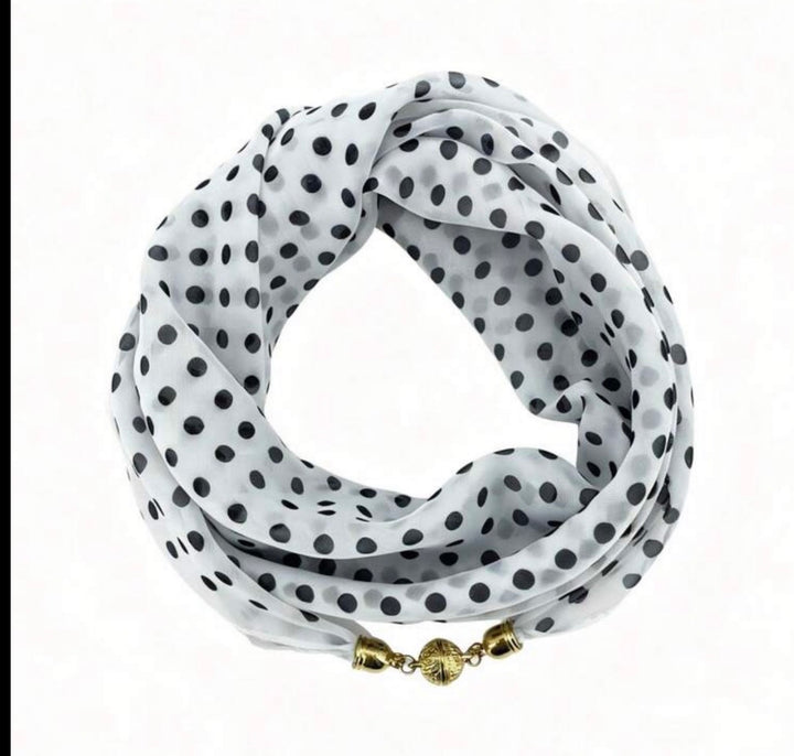 Metal Magnet Scarf Necklace