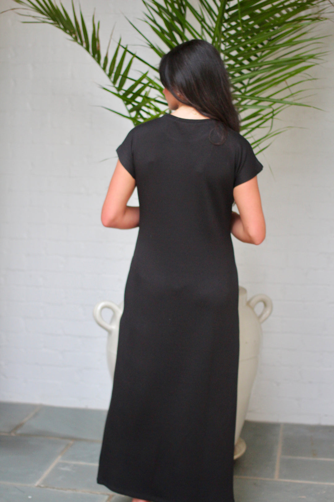 Midnight Wrap Midi Dress