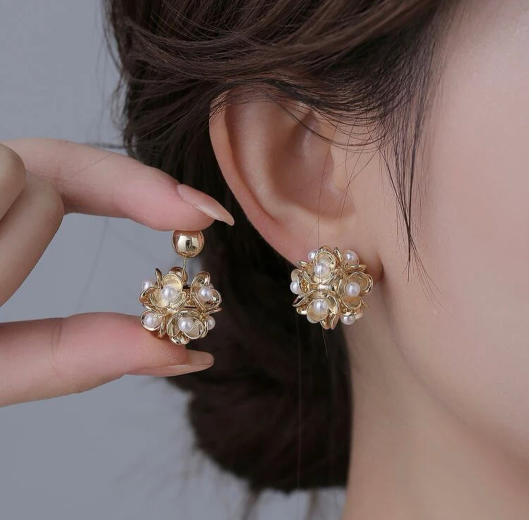 Gold Flower Stud